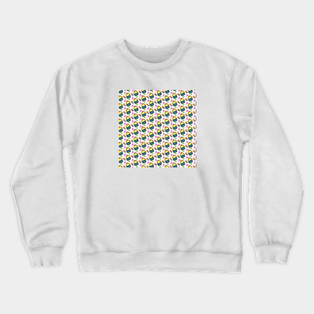 Cupcake Pattern Crewneck Sweatshirt by FoodPatterns